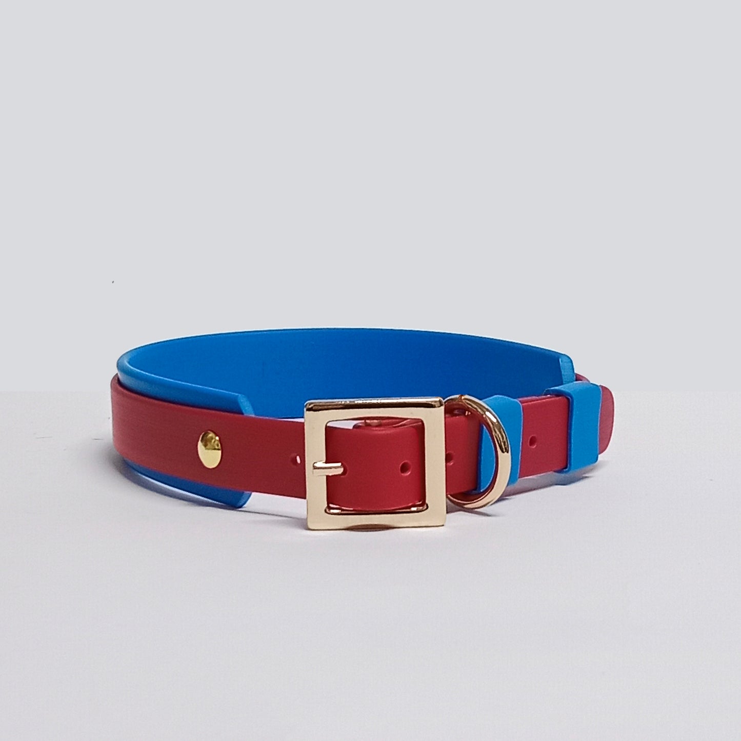 Collar Blend Rojo - Azul Osc