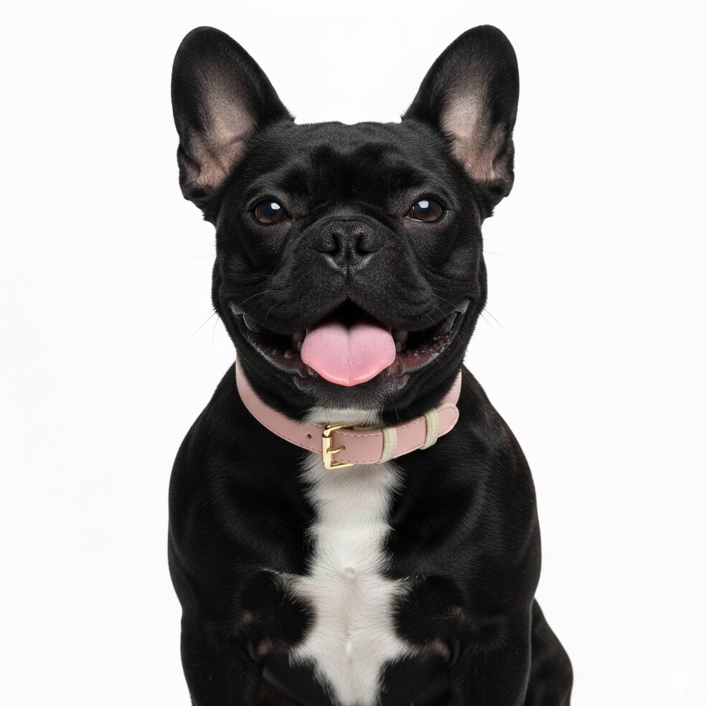 Collar en Cuero Rosa