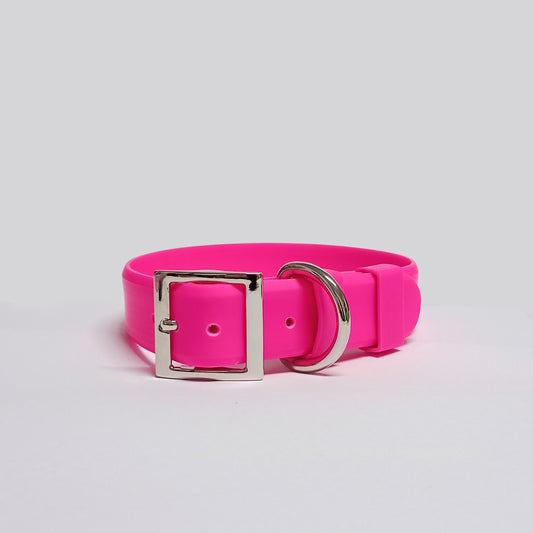 Collar en Goma Fucsia Neón