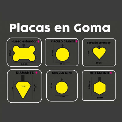 Placas de Identificación en Goma
