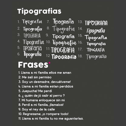 Placas de Identificación en Goma