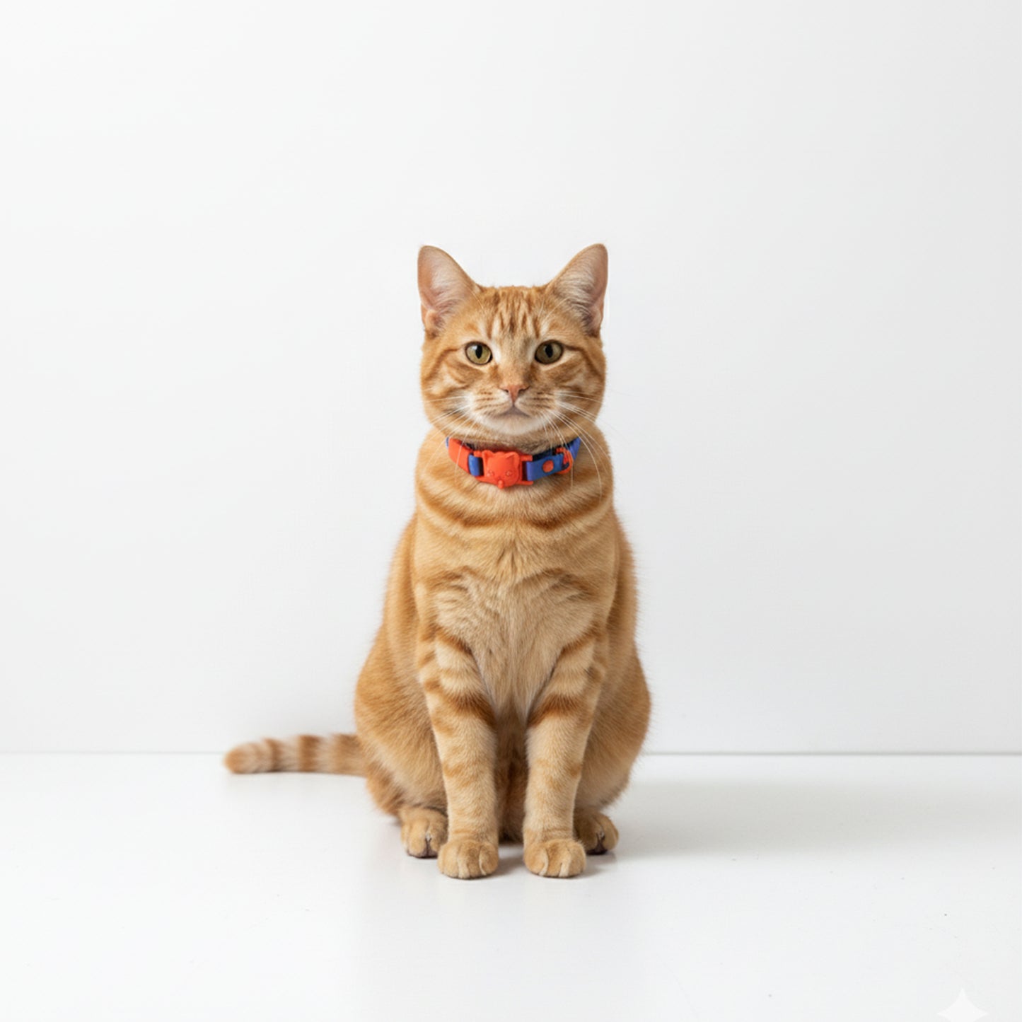 COLLAR CON SUELTE RÁPIDO AZUL OSCURO - NARANJA