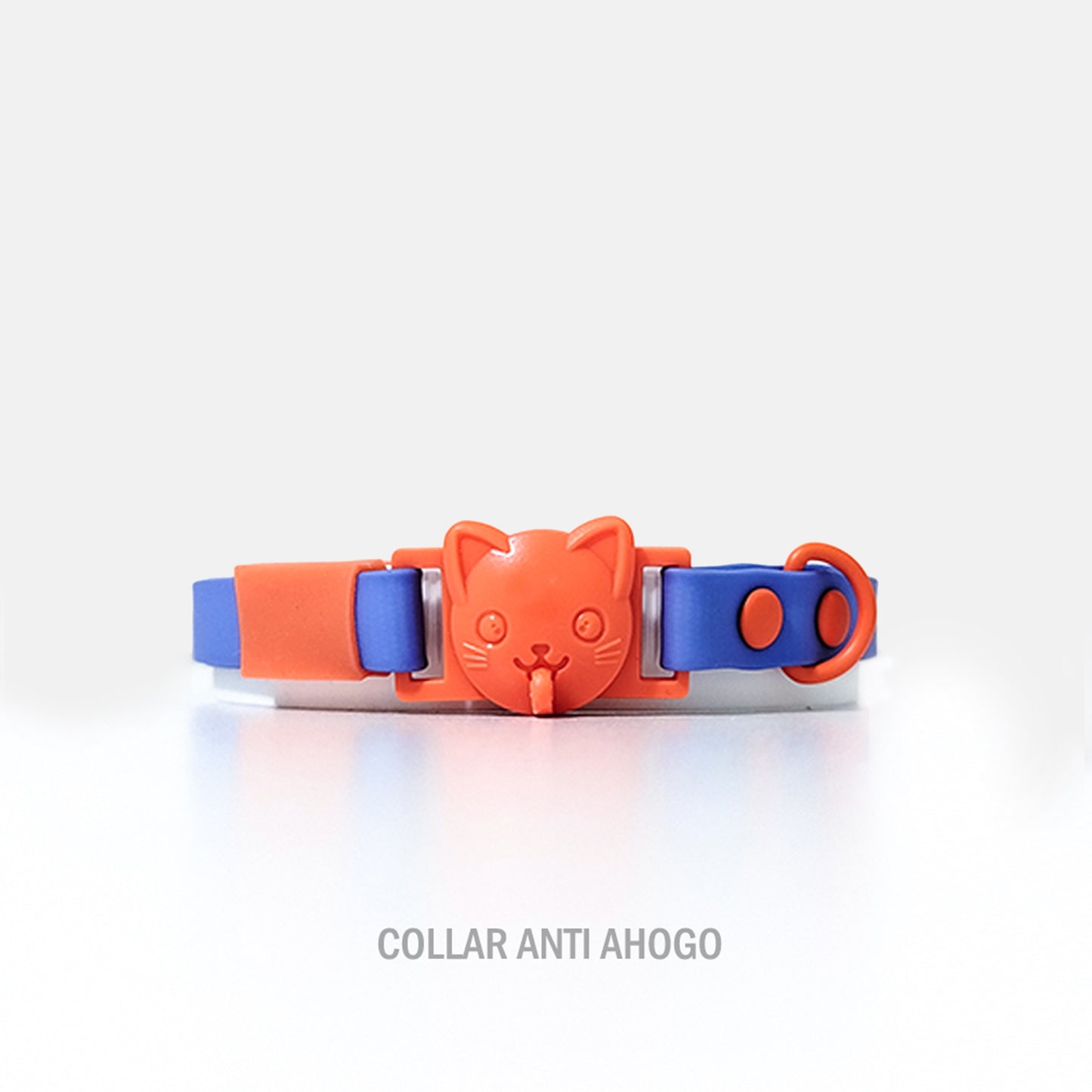 COLLAR CON SUELTE RÁPIDO AZUL OSCURO - NARANJA