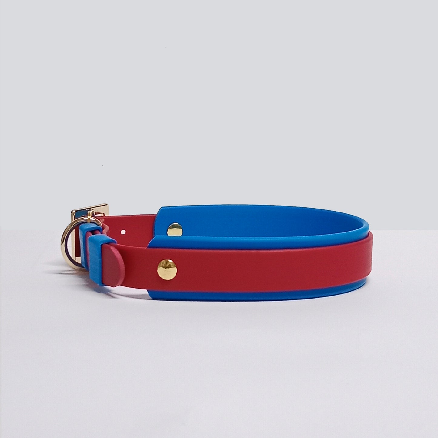 Collar Blend Rojo - Azul Osc