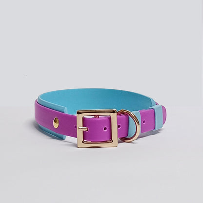 Collar Blend Morado - Azul Celeste