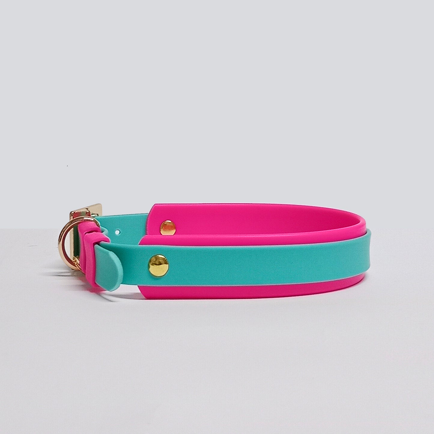 Collar Blend Verde Menta - Fucsia