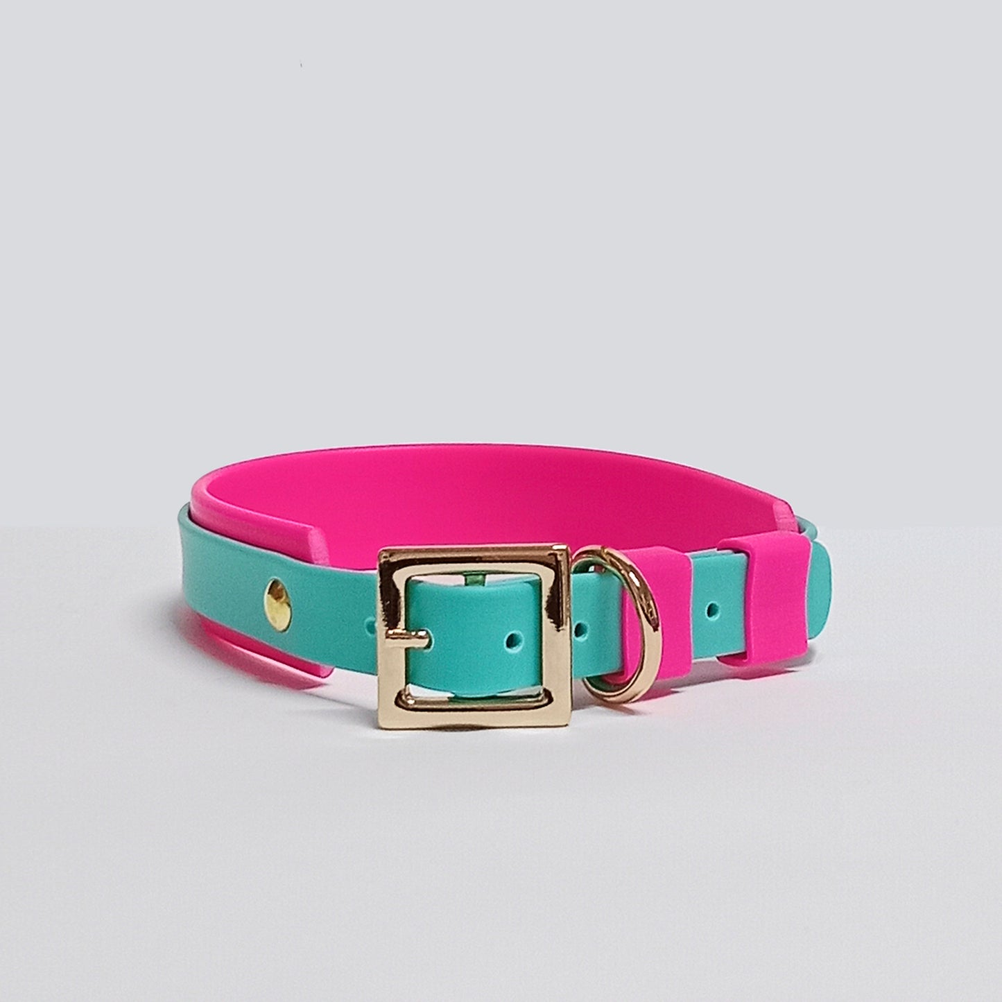 Collar Blend Verde Menta - Fucsia