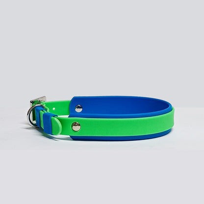 Collar Blend Verde Neón - Azul Osc