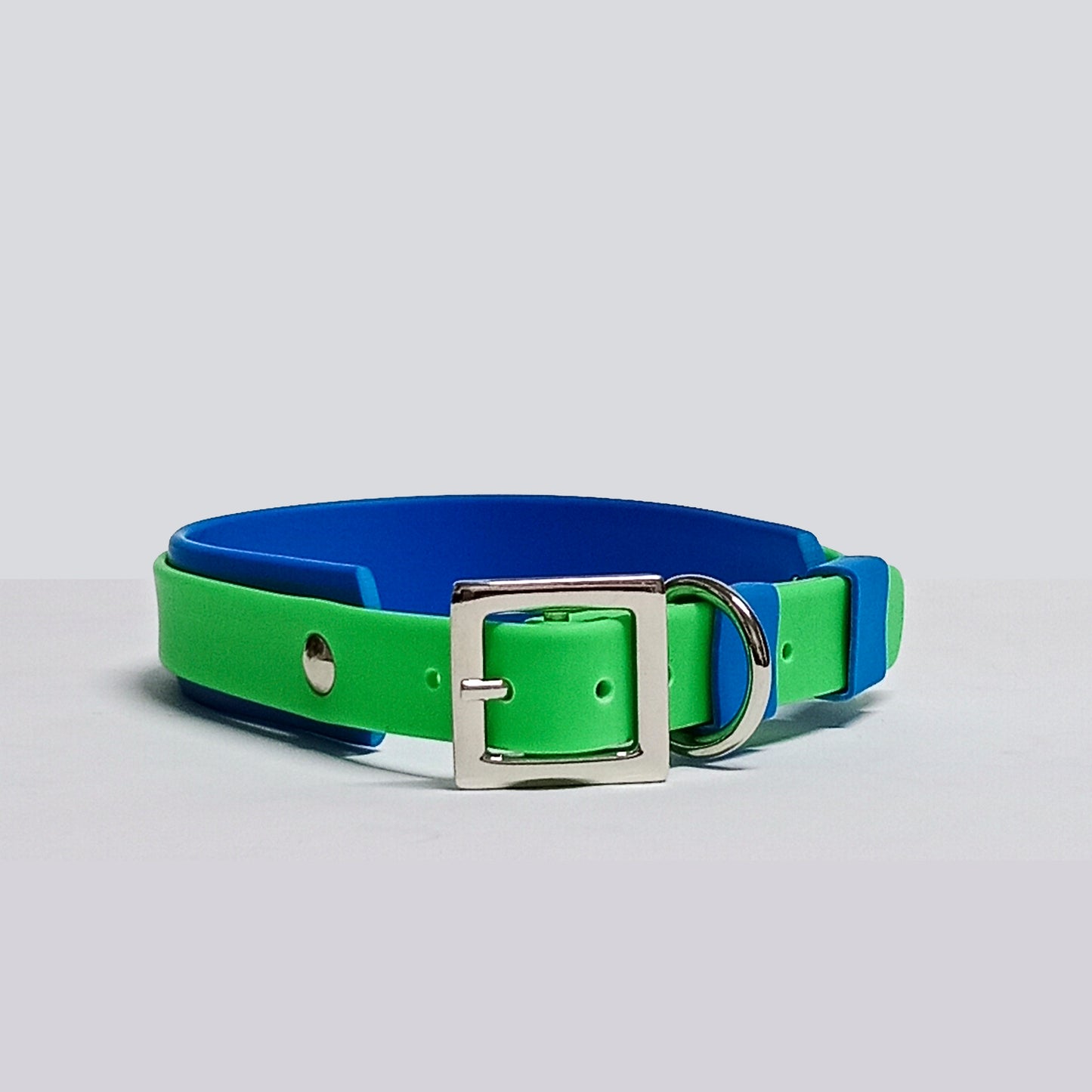 Collar Blend Verde Neón - Azul Osc